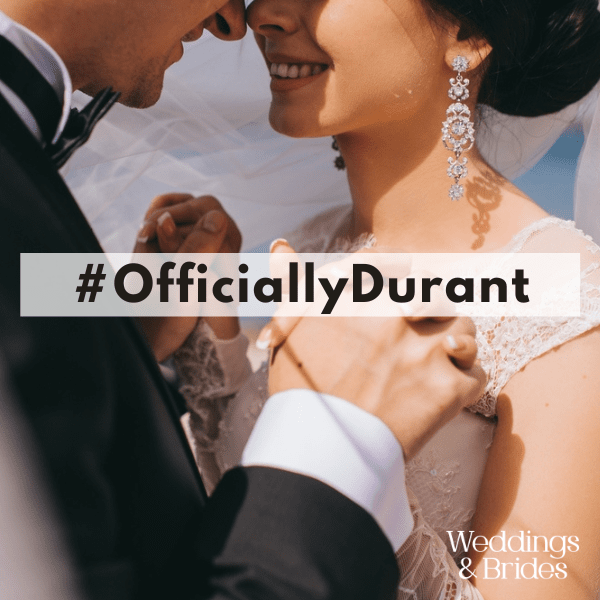 classic durant wedding hashtags