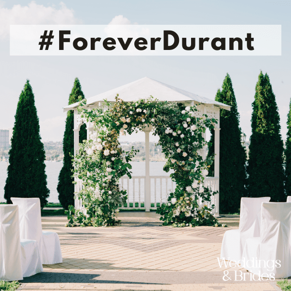 nostalgic durant wedding hashtags